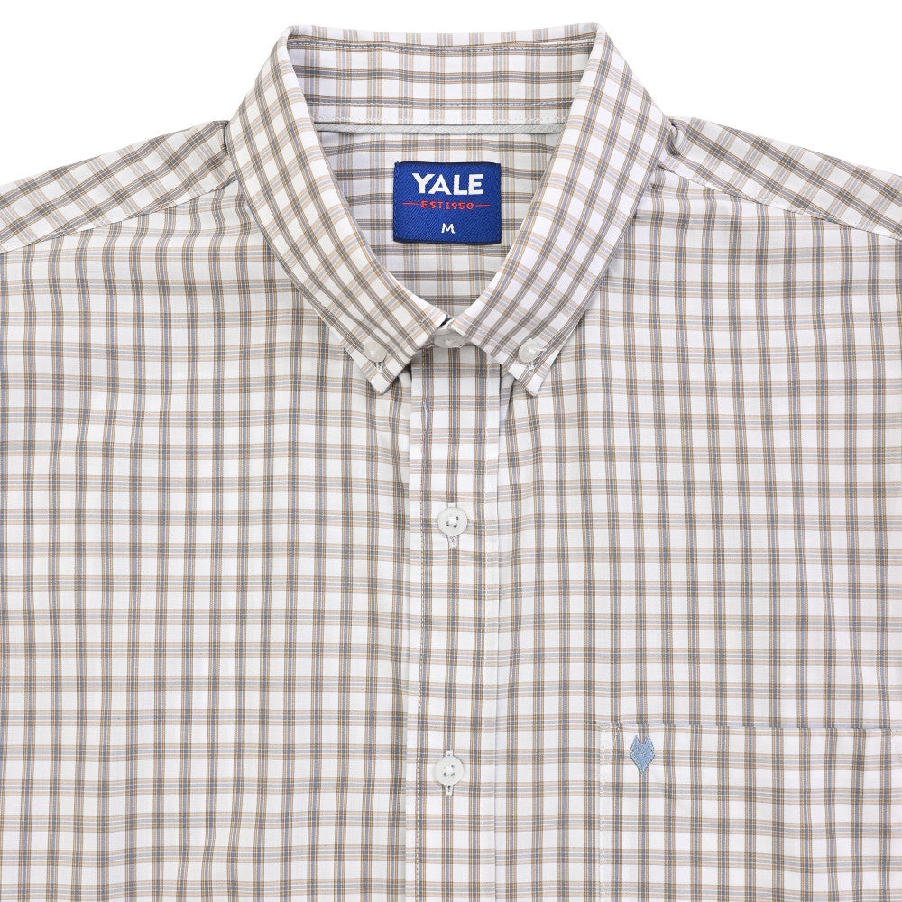 Camisa Yale Para Caballero Manga Larga Regular Fit 4752 Gris Medio