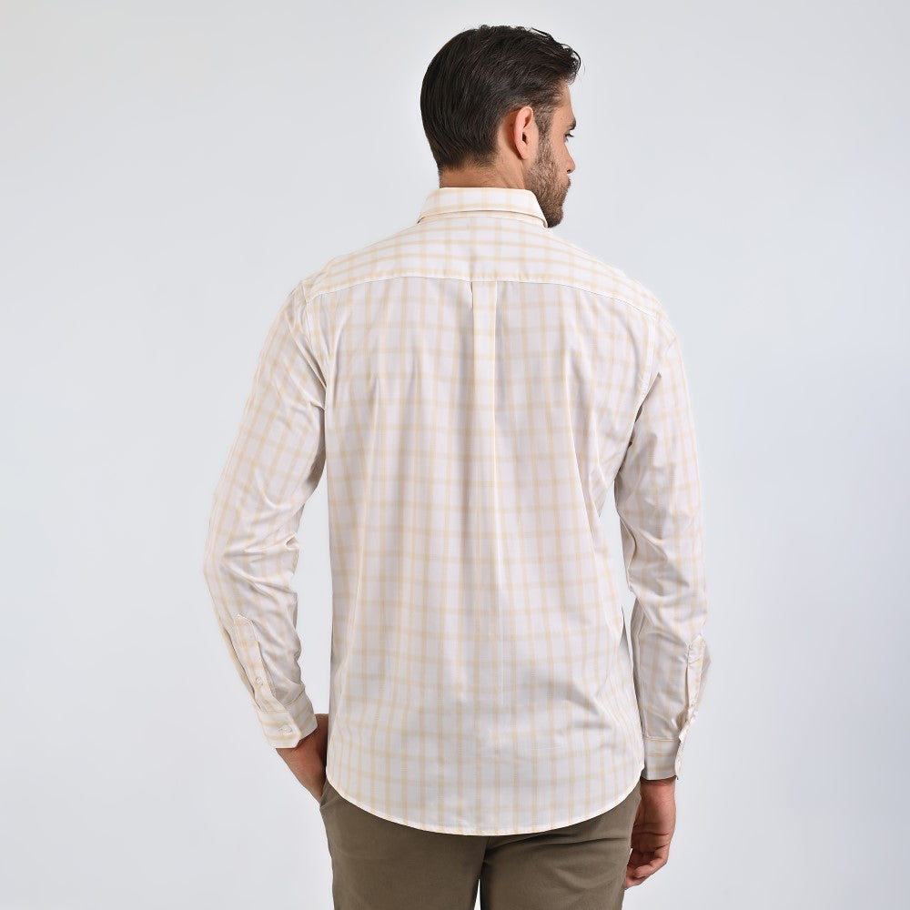 Camisa Yale Para Caballero Manga Larga Regular Fit 4749 Arena