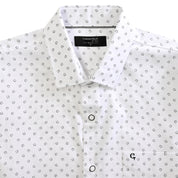 Camisa Yale Collection Para Caballero Manga Larga Slim Fit 4603 Blanco