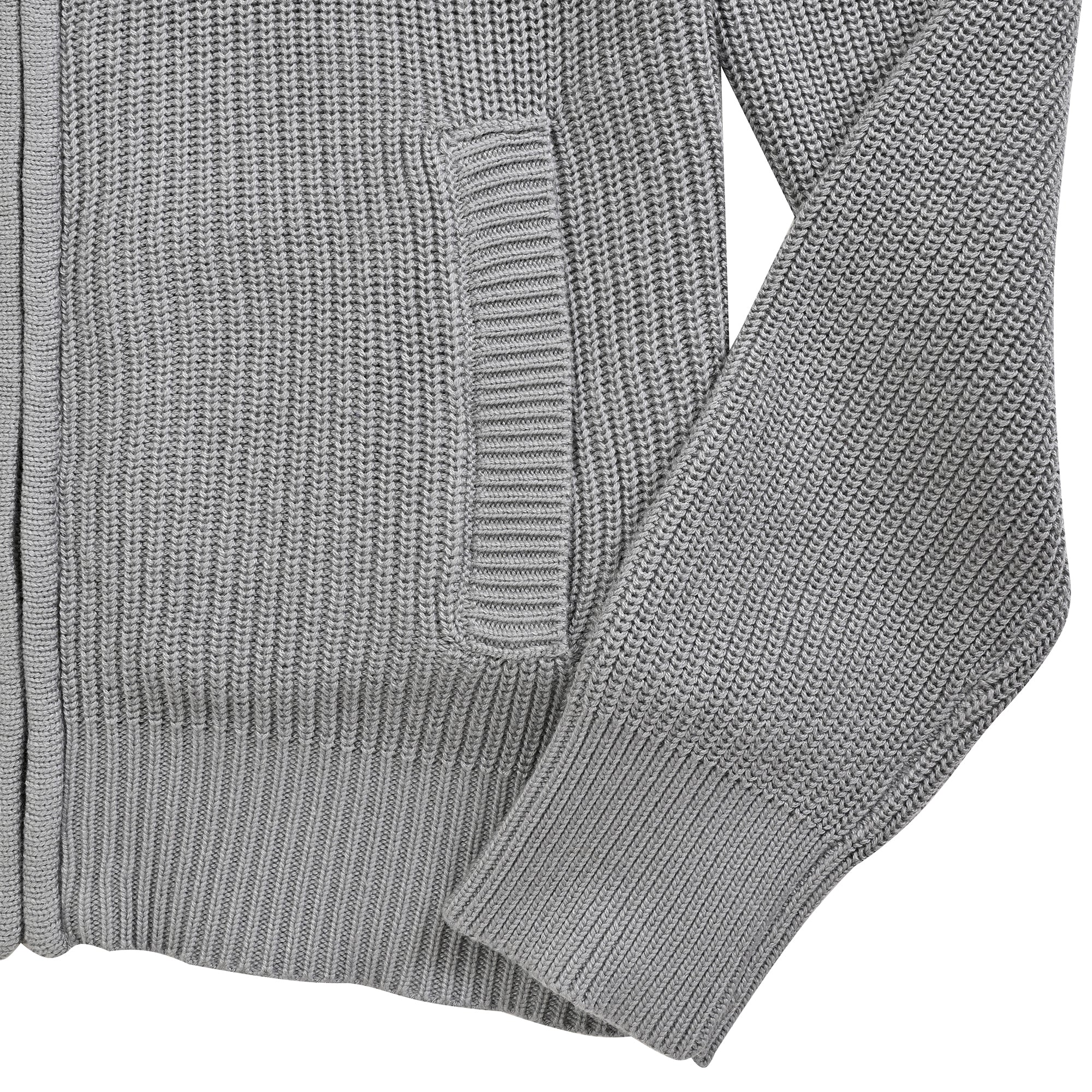 Sweater Yale Para Caballero Cuello Redondo Regular Fit 8100 Gris Medio