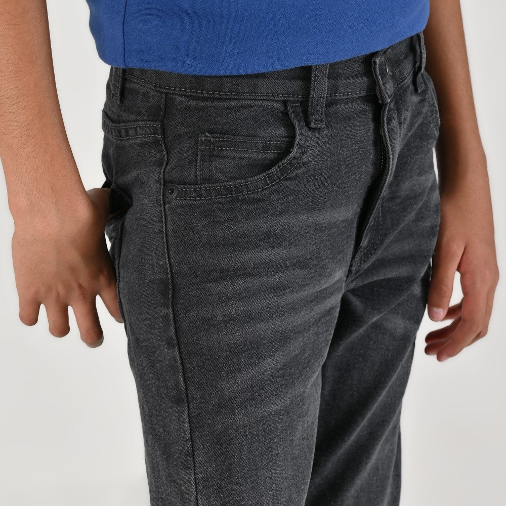 Pantalón de Mezclilla Yale Boys Slim Fit 2944 Gris Oxford
