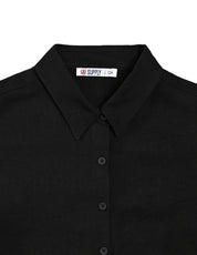 Blusa Para Dama Supply Company Manga Larga Tipo Camisera Fit 4566 Negro