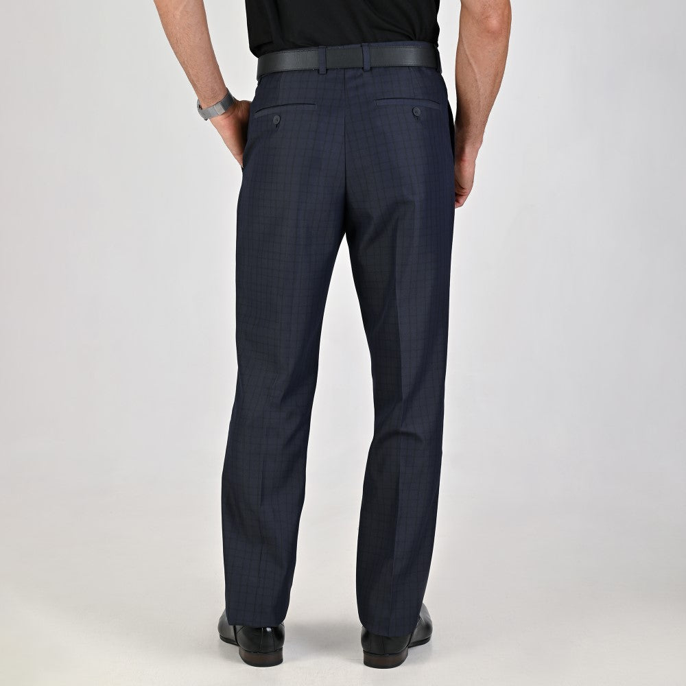 Pantalón de Vestir Yale para Caballero Cintura Ajustable Classic Fit 4697 Marino