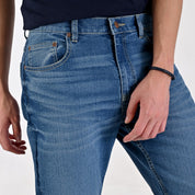 Pantalón de Caballero Mezclilla Supply Company Classic Fit 2944 Azul petróleo