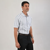 Camisa Yale Para Caballero Manga Corta Regular Fit 4759 Verde Laurel