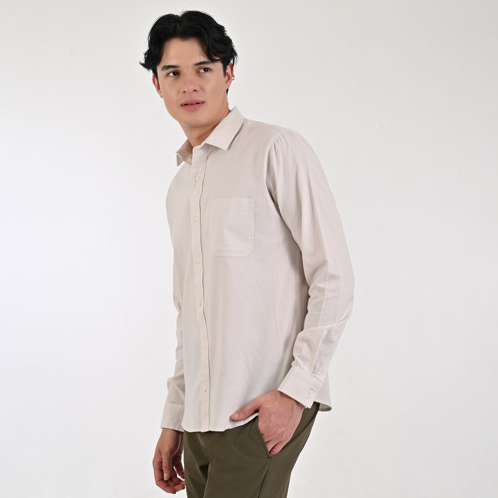 Camisa Caballero Supply Company Manga Larga Slim Fit 4561 Arena