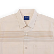 Camisa Yale Para Caballero Chazarilla Manga Corta Classis Fit 4707 Beige