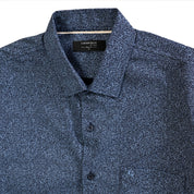 Camisa Yale Collection Para Caballero Manga Larga Slim Fit 4602 Marino