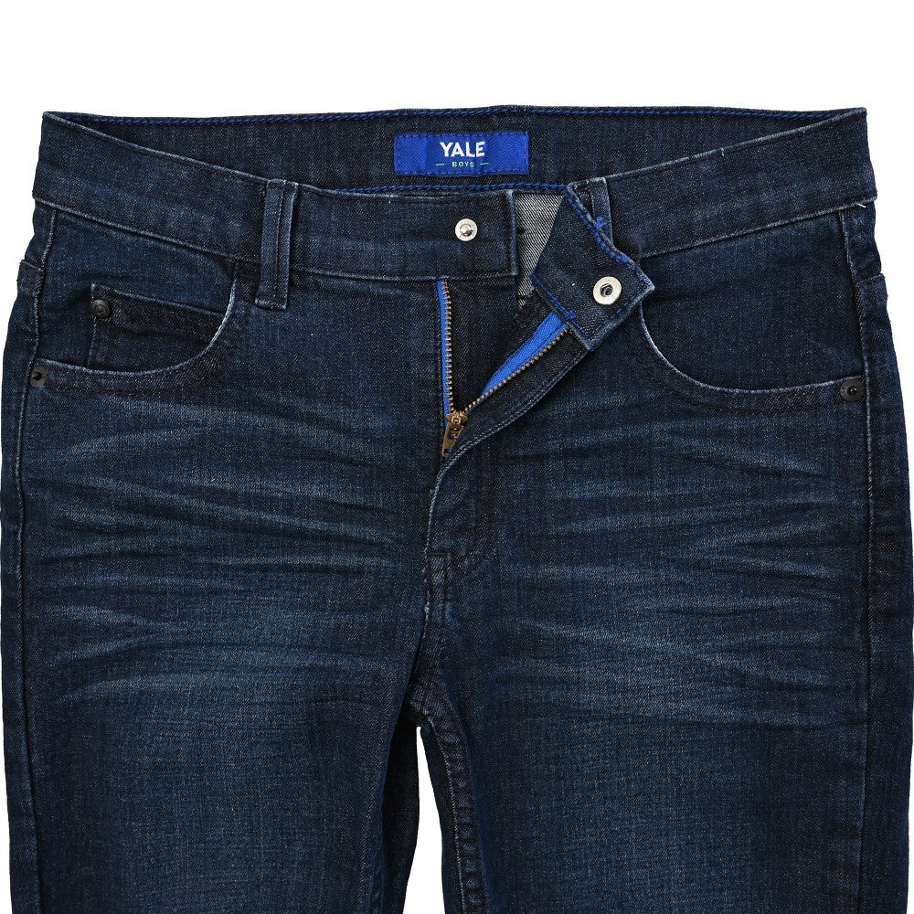 Pantalón de Mezclilla Yale Boys Slim Fit 3641 Azul Zafiro