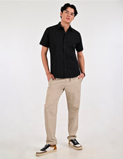Camisa Caballero Supply Company Manga Larga Slim Fit 4550 Negro