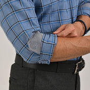 Camisa Yale Para Caballero Manga Larga Regular Fit 4641 Azul