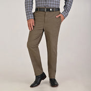 Pantalón Casual Yale Para Caballero Modern Sin Pinzas Slim Fit 5538 Verde Olivo