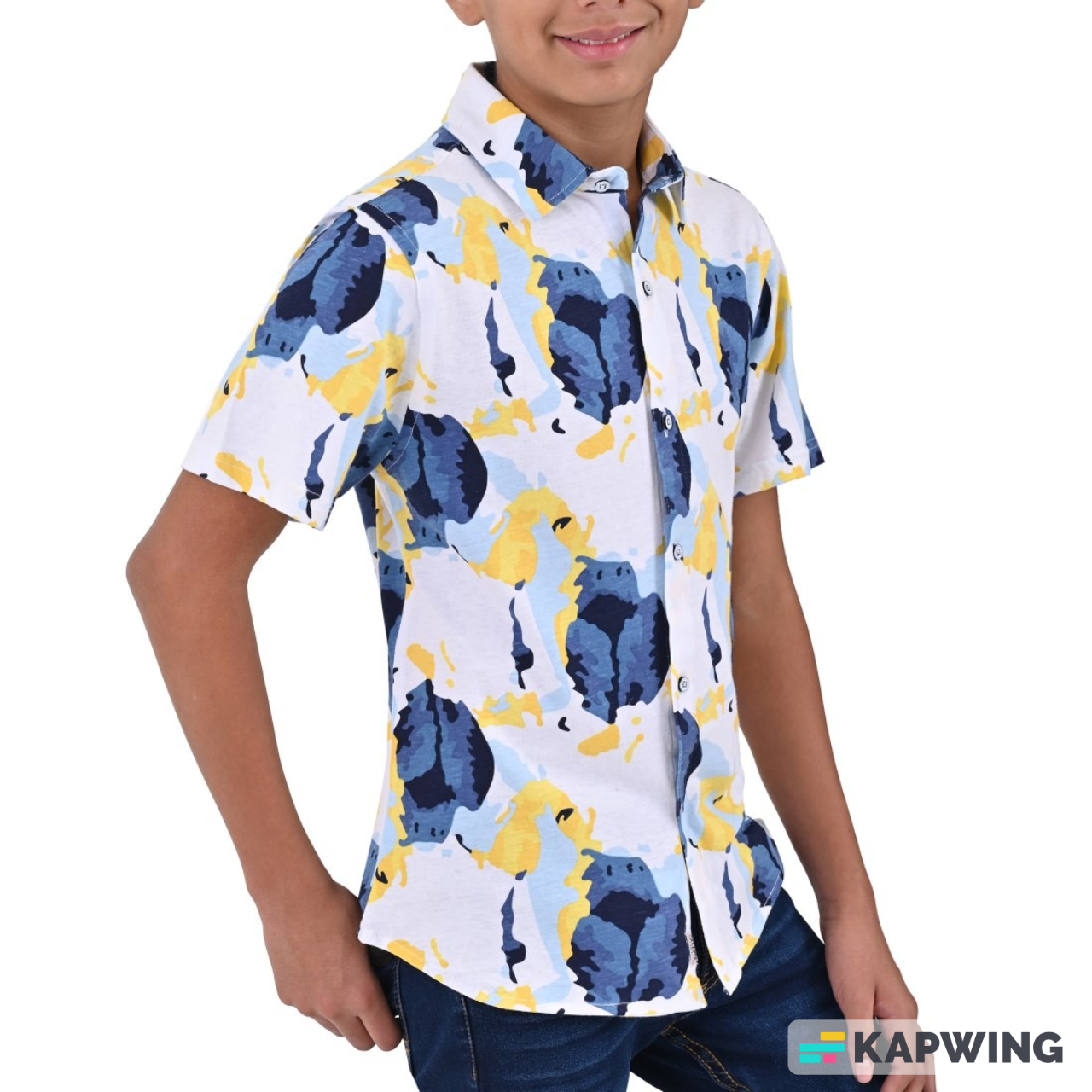 Camisa Boys Supply Fit 6915 Gris Acero