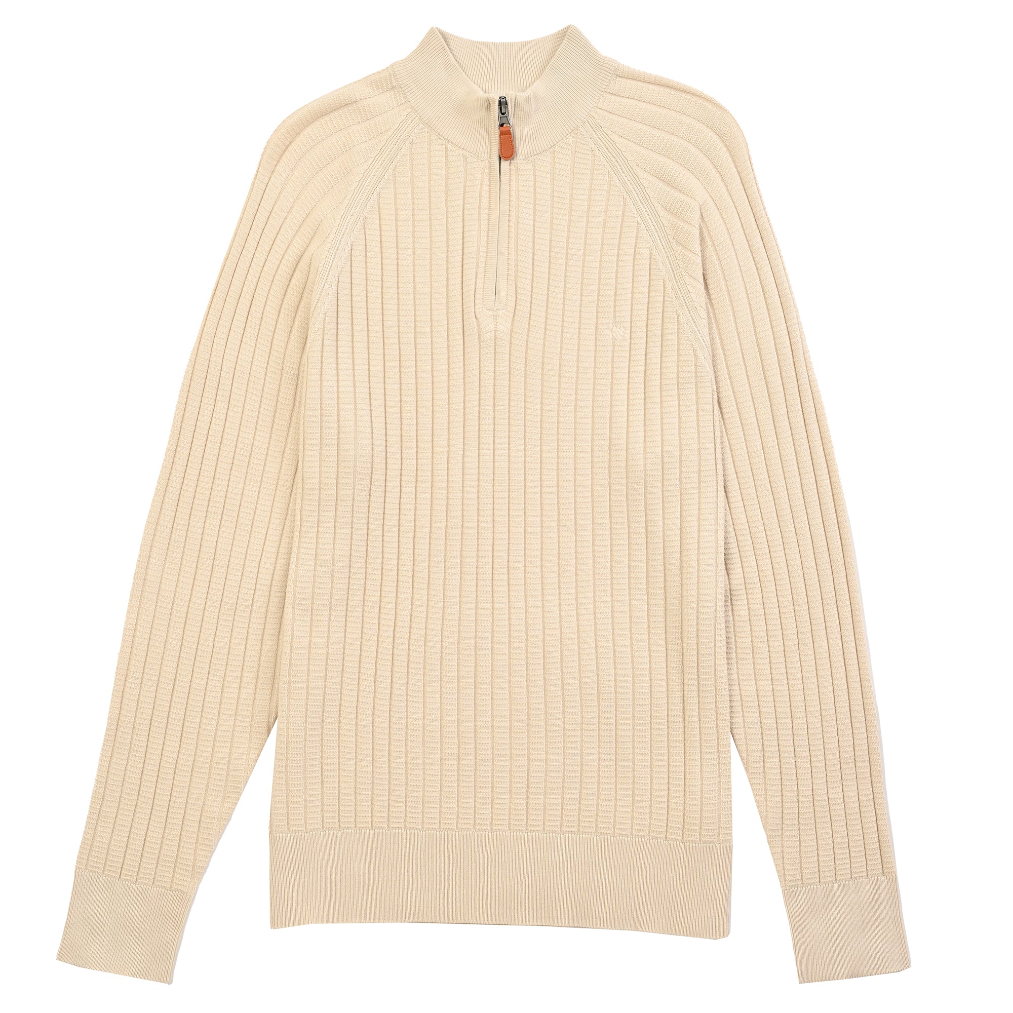 Sweater Yale Para Caballero Cuello Redondo Con Cierre Regular Fit 8100 Arena