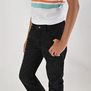 Pantalón de Mezclilla Yale Boys Slim Fit 2944 Negro