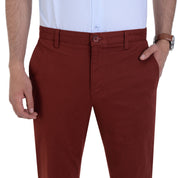 Pantalón Casual Yale Regular Fit 0995 Rojo Tinto