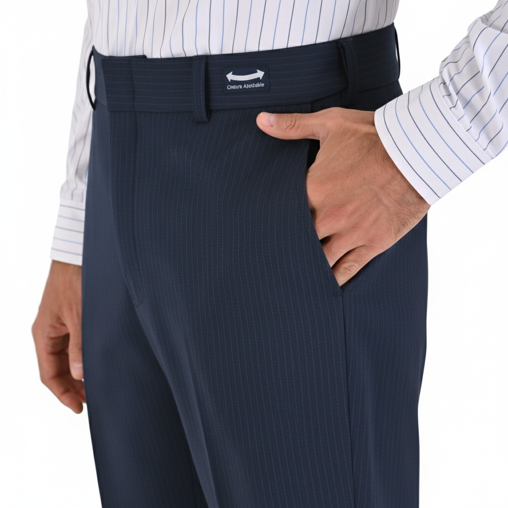 Pantalón de Vestir Sansabelt Slim Fit Sin Pinzas Cintura Ajustable 3050