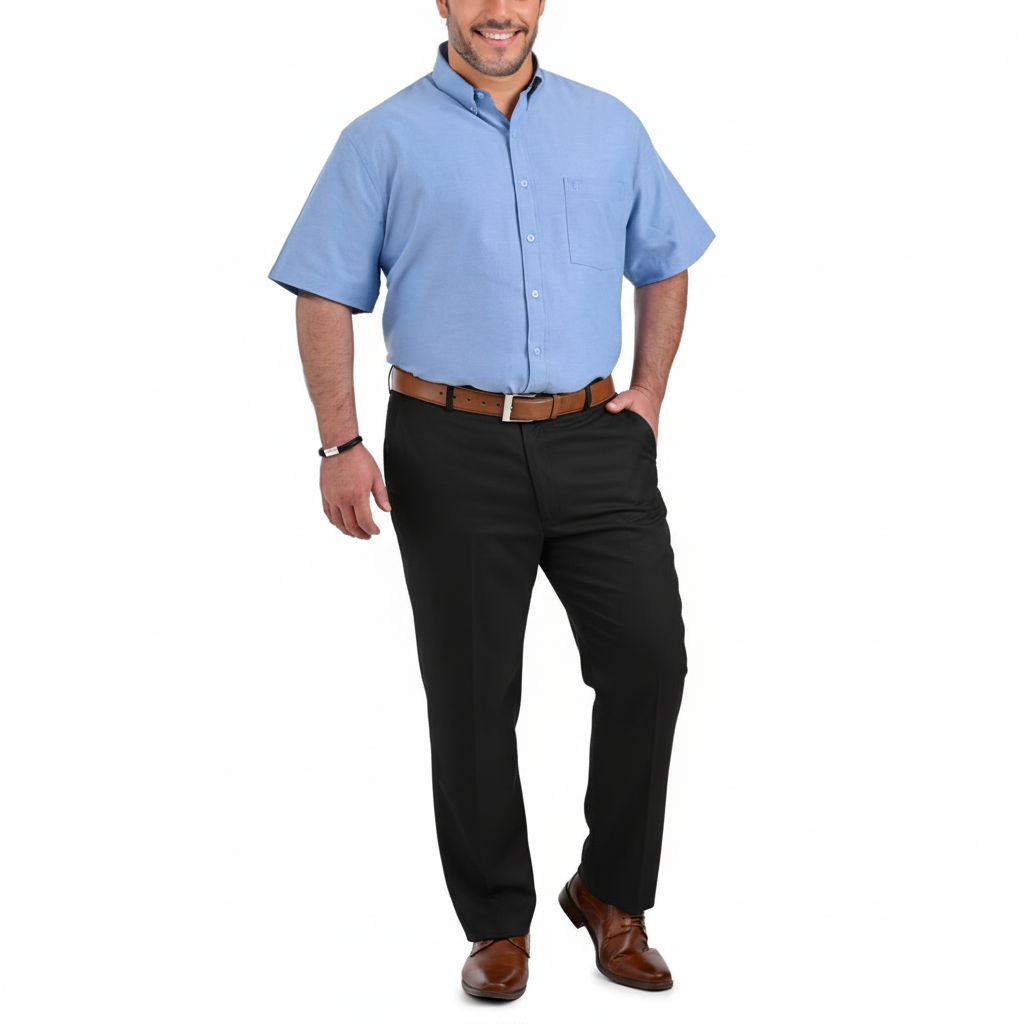 Pantalón  Vestir Yale Regular Fit Tallas Extra  Sin Pinzas 1768