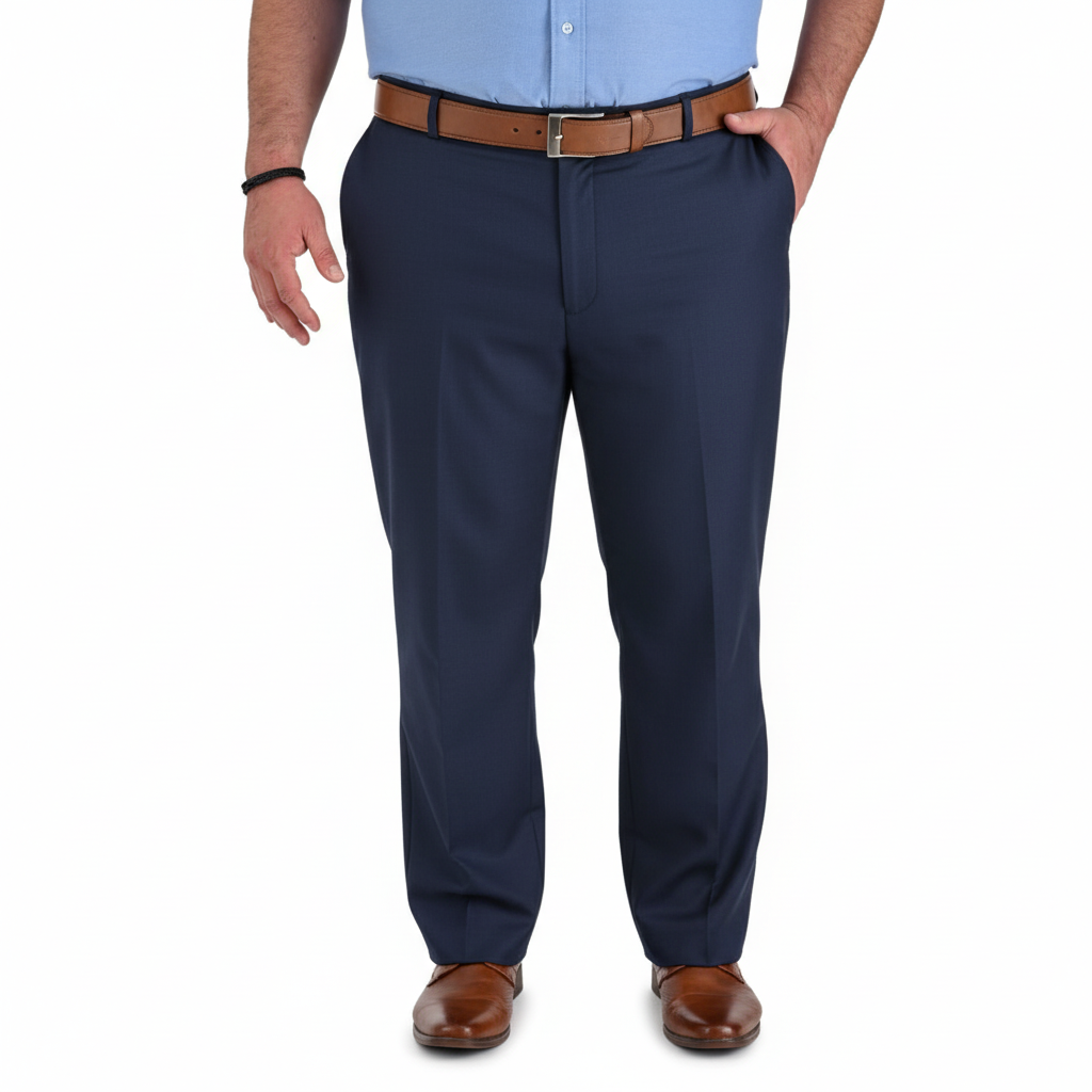 Pantalón  Vestir Yale Regular Fit Tallas Extra  Sin Pinzas 1768