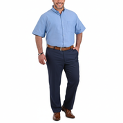 Pantalón  Vestir Yale Regular Fit Tallas Extra  Sin Pinzas 1768