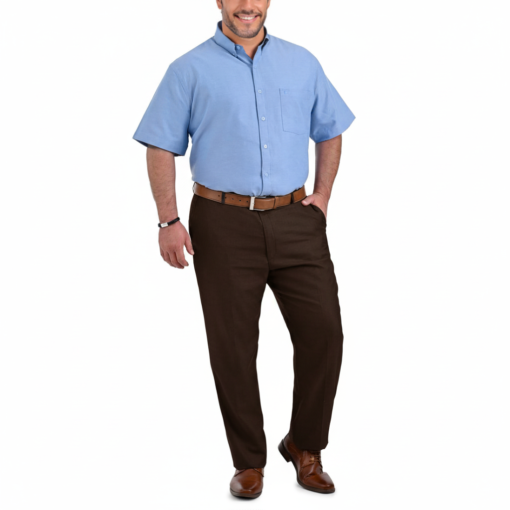 Pantalón  Vestir Yale Regular Fit Tallas Extra  Sin Pinzas 1768