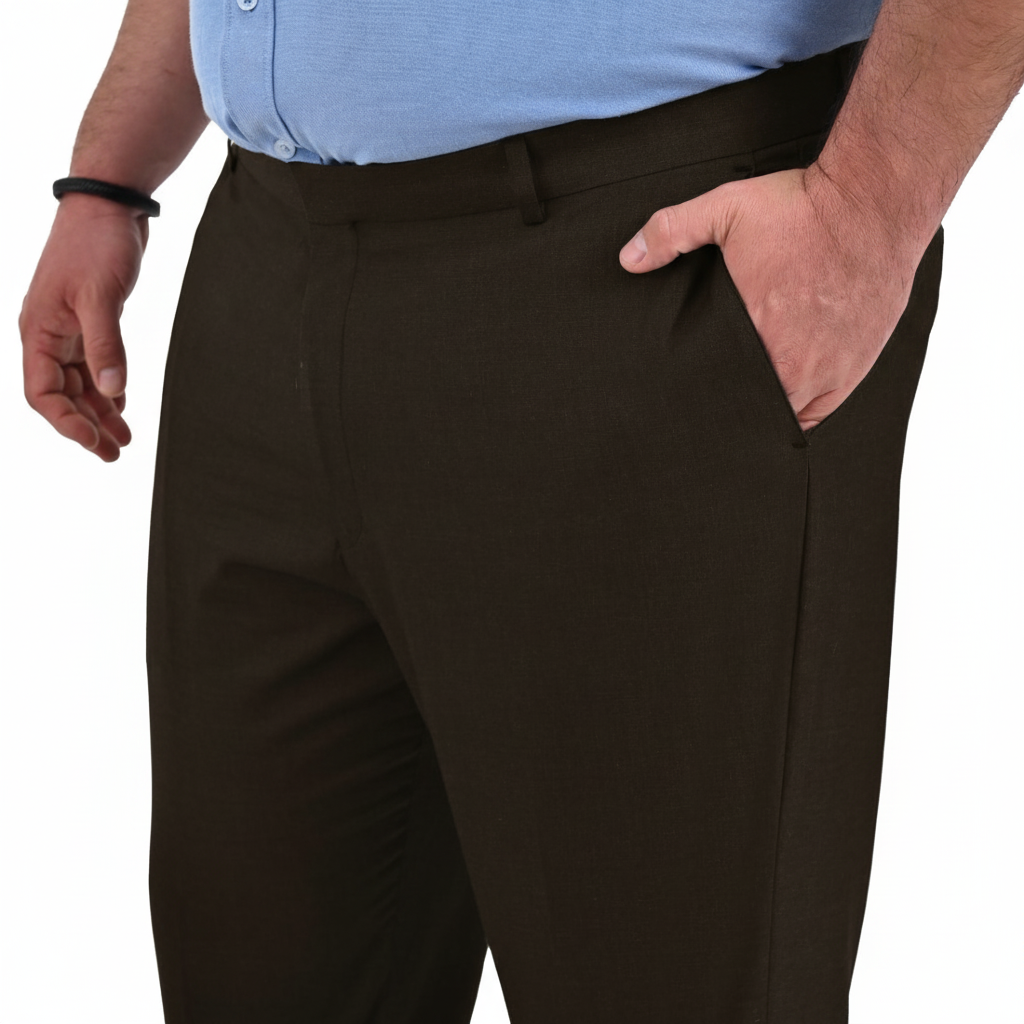 Pantalón  Vestir Yale Regular Fit Tallas Extra  Sin Pinzas 1768