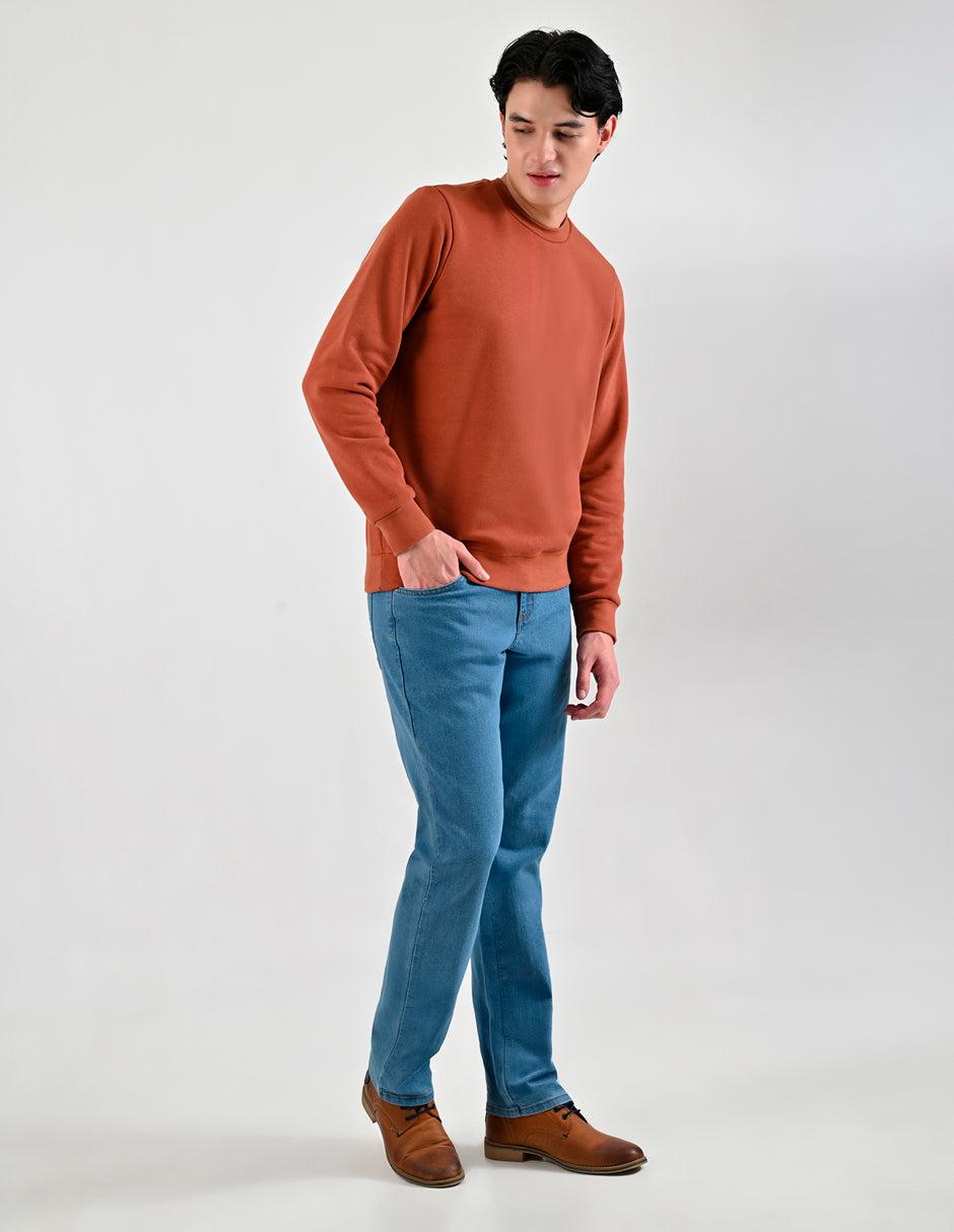 Sudadera Caballero Supply Company Cuello Redondo Fit 4720 Shedron