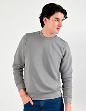 Sudadera Caballero Supply Company Cuello Redondo Fit 4720 Gris Perla