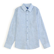 Camisa Yale Boys Manga Larga Regular Fit 4657 Azul