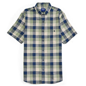 Camisa Yale Para Caballero Manga Corta Regular Fit 4650 Verde