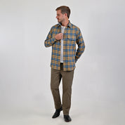 Camisa Yale Para Caballero Manga Larga Regular Fit 5463 Avellana