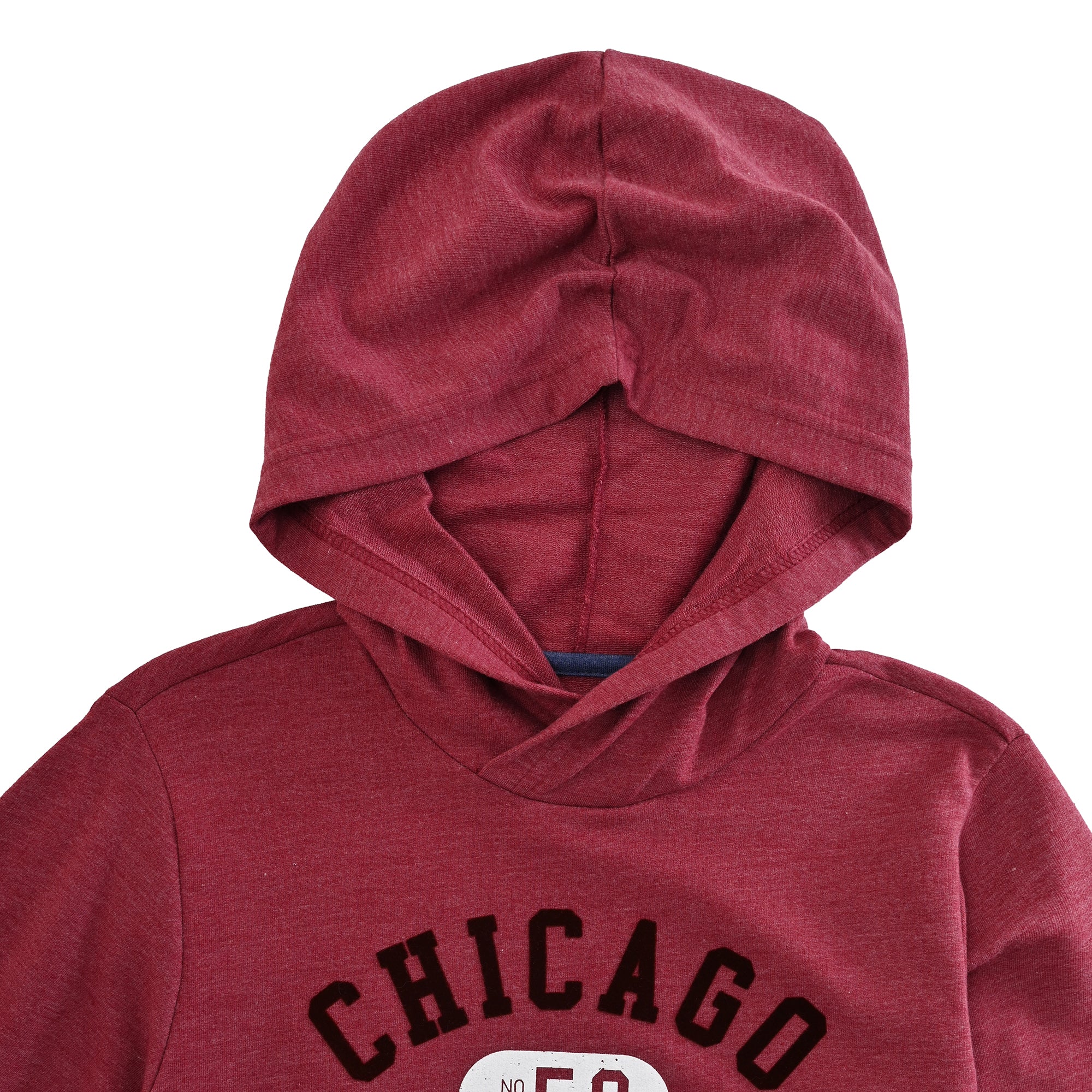 Sudadera Yale Boys Con Capucha Fit 7084 Guinda