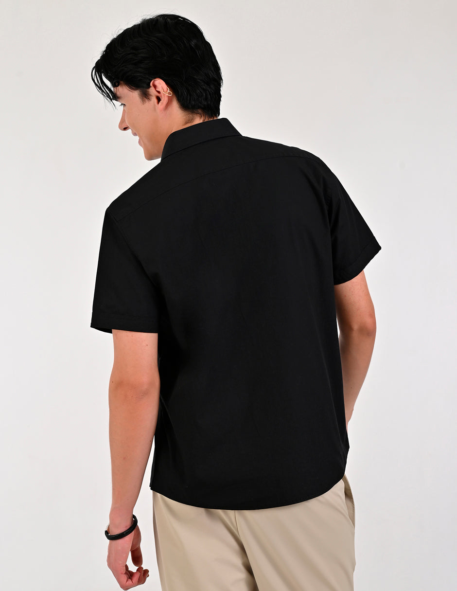 Camisa Caballero Supply Company Manga Larga Slim Fit 4550 Negro