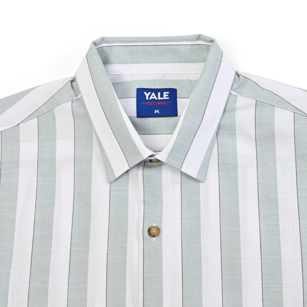 Camisa Yale Para Caballero Manga Corta Regular Fit 4759 Verde Laurel