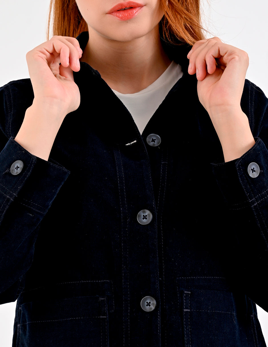 Chamarra Para Dama Supply Compani Fit A508 Marino