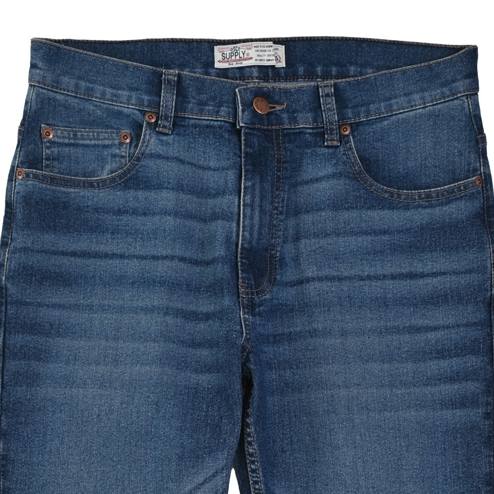 Pantalón de Caballero Mezclilla Supply Company Classic Fit 2944 marino entintado