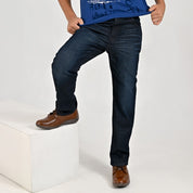 Pantalón de Mezclilla Yale Boys Slim Fit 3641 Marino