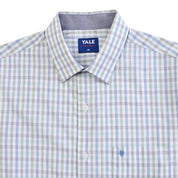 Camisa Yale Para Caballero Manga Corta Regular Fit 5206 Azul Medio