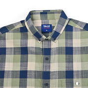Camisa Yale Para Caballero Manga Corta Regular Fit 4650 Verde