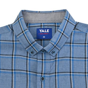Camisa Yale Para Caballero Manga Larga Regular Fit 4641 Azul