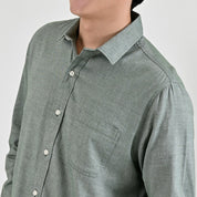 Camisa Caballero Supply Company Manga Larga Slim Fit 4561 Verde Militar