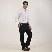 Camisa Yale Para Caballero Manga Larga Regular Fit 4607 Blanco
