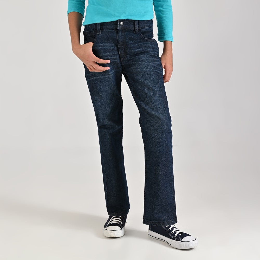 Pantalón de Mezclilla Yale Boys Slim Fit 3641 Azul Zafiro