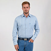 Camisa Yale Para Caballero Manga Larga Regular Fit 4751 Verde