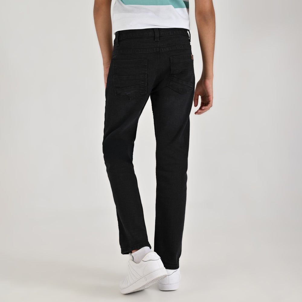 Pantalón de Mezclilla Yale Boys Slim Fit 2944 Negro