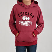 Sudadera Yale Boys Con Capucha Fit 7084 Guinda