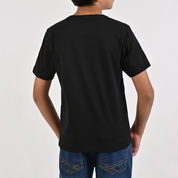 Playera Yale Boys Cuello Redondo Manga Corta Fit 6961 Negro
