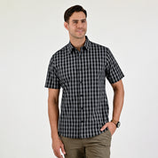 Camisa Yale Para Caballero Manga Corta Regular Fit 5512 Negro