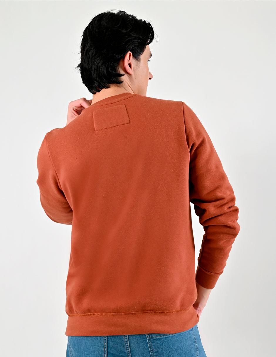 Sudadera Caballero Supply Company Cuello Redondo Fit 4720 Shedron