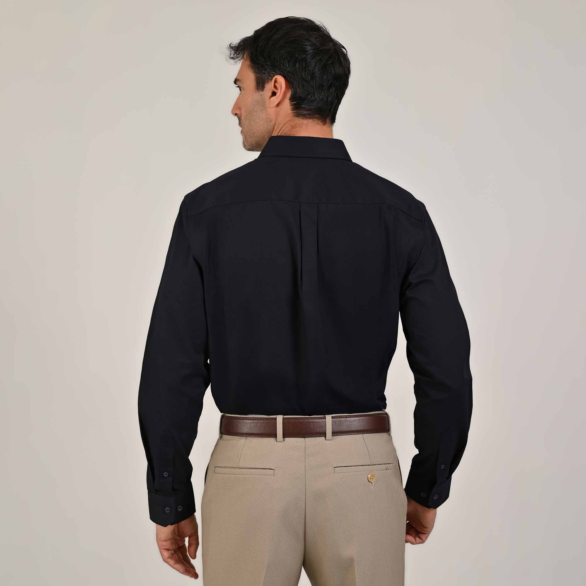 Camisa Yale Manga Larga Regular Fit 3541 Marino